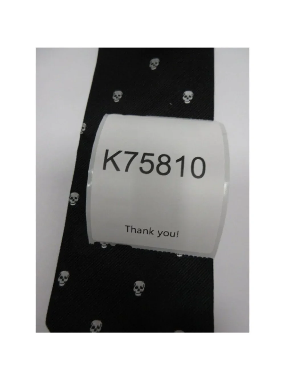 Banana Republic Neck Tie Silk Skull Gothic Halloween AOP Textured
